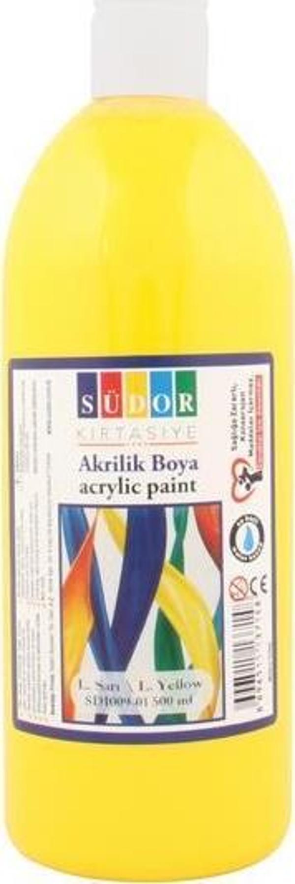 Südor Akrilik Boya 500 ML Limon Sarı SD1009-01 - Image 1