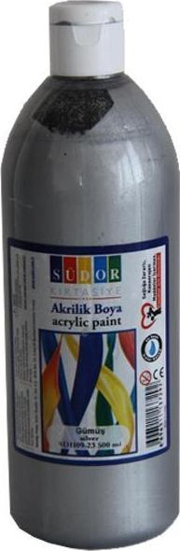 Südor Akrilik Boya 500 ML Gümüş SD1009-23 - Image 1