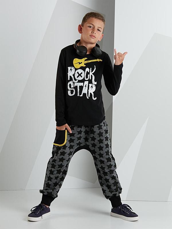 Star Rock Erkek Çocuk Pantolon T-shirt Takım - Image 1