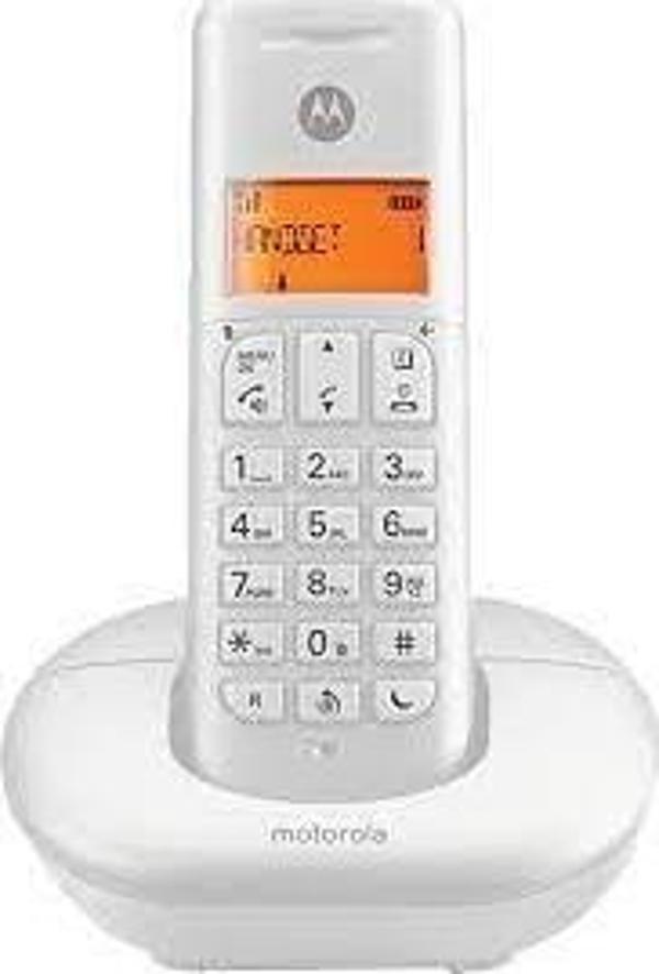 Motorola E201 Beyaz HF Handsfree Telsiz Dect Telefon - Image 1