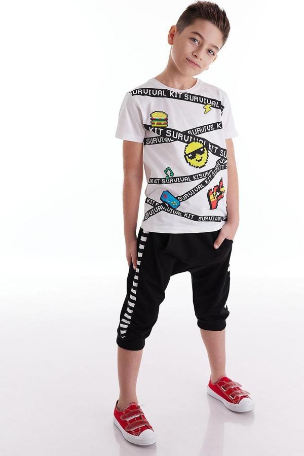 Survival Erkek Çocuk T-shirt Kapri Şort Takım - Image 1