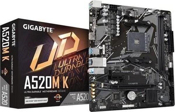 Gigabyte A520M-K AMD AM4 DDR4 Micro ATX Anakart - Image 1