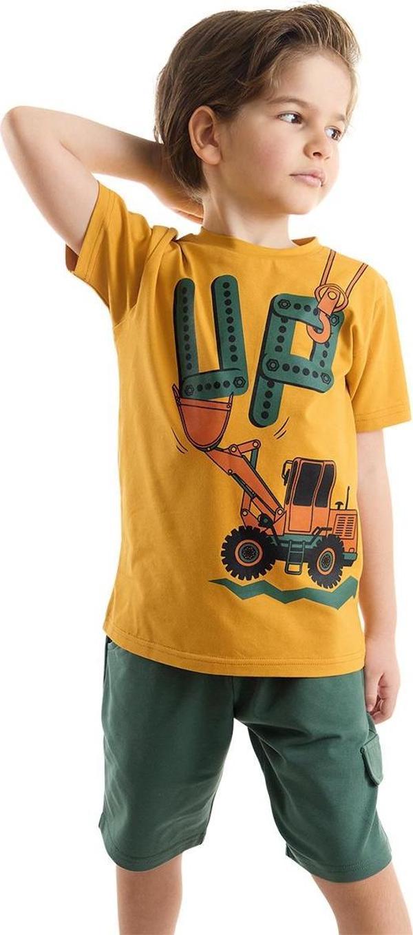 Up Kepçe Erkek Çocuk T-Shirt Şort Takım - Image 1