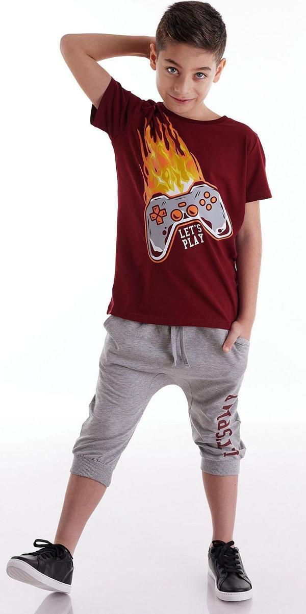 Play Game Erkek Çocuk T-shirt Kapri Şort Takım - Image 1