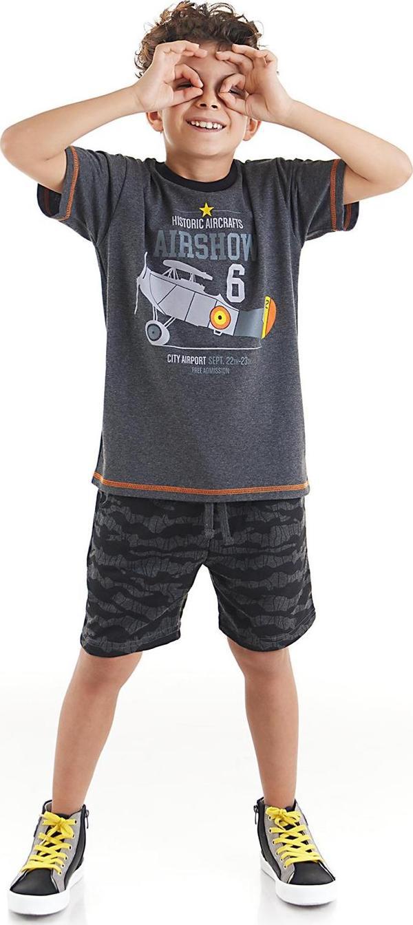Uçak Erkek Çocuk T-shirt Şort Takım - Image 1