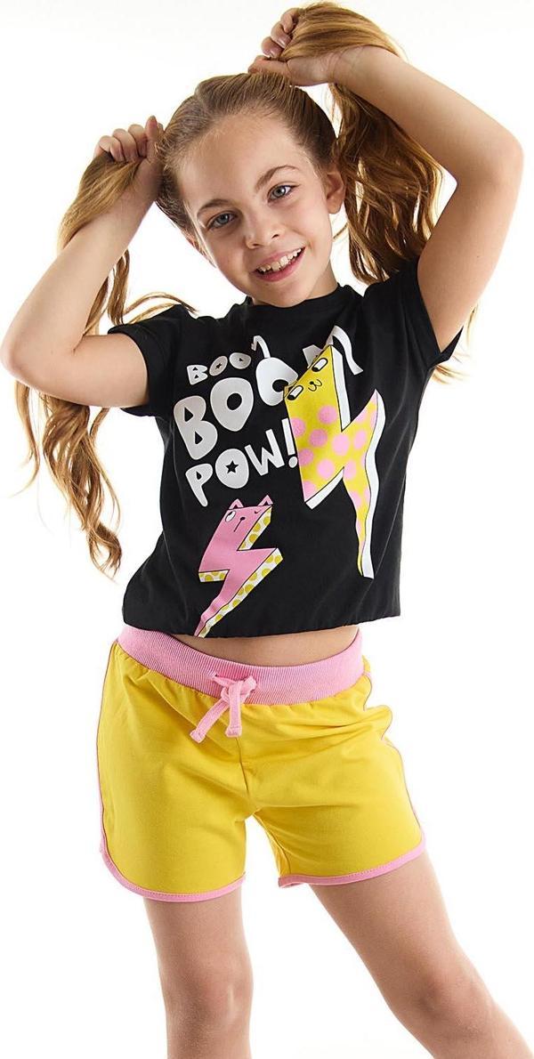 Boom Kız Çocuk Crop Top Şort Takım - Image 1