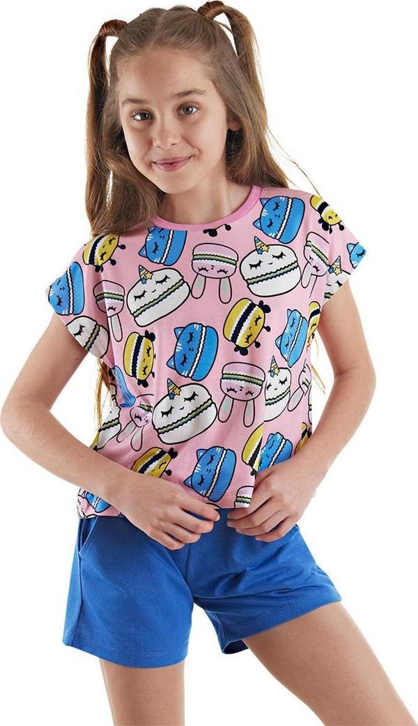 Tatlı Kurabiyeler Kız Çocuk Yazlık T-shirt Şort Takım - Image 1