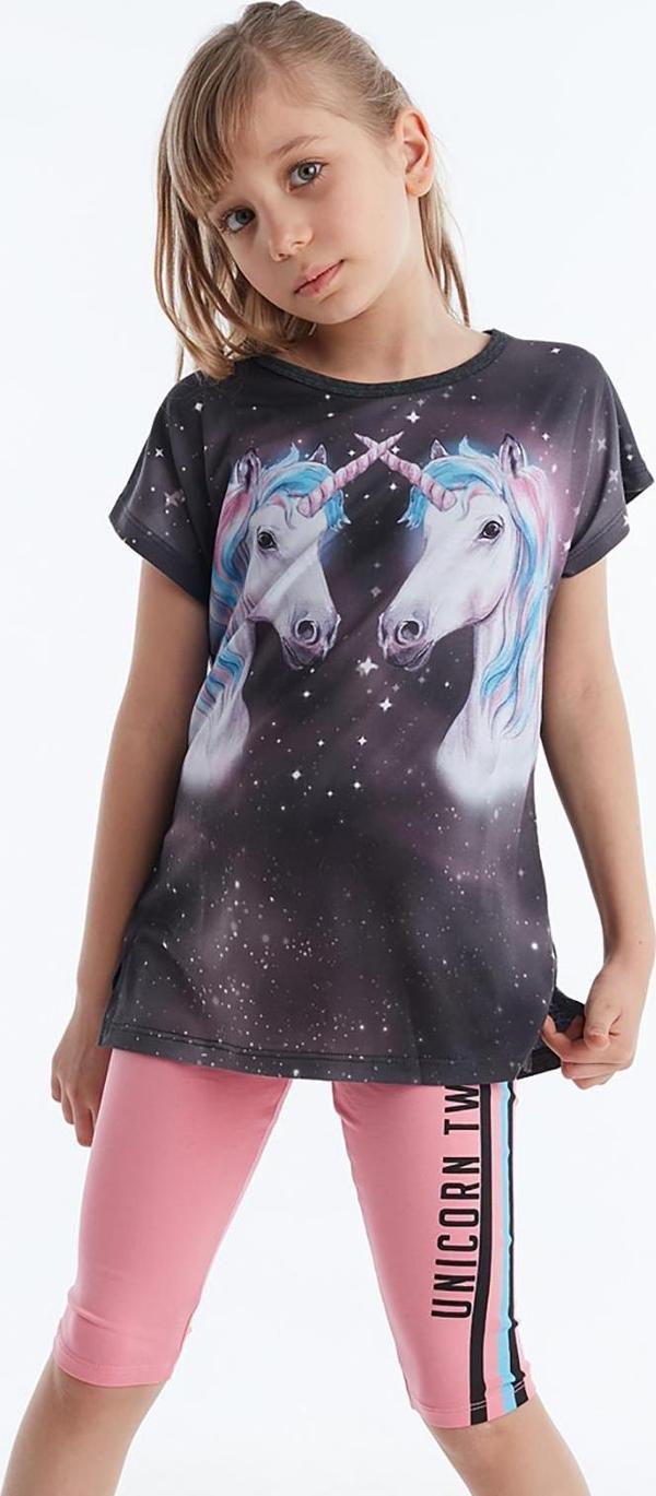 Twin Unicorn Kız Çocuk Tunik Tayt Takım - Image 1