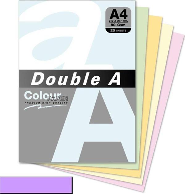 Double A Renkli Fotokopi Kağıdı 25 Lİ A4 80 GR Pastel Lavanta - Image 1