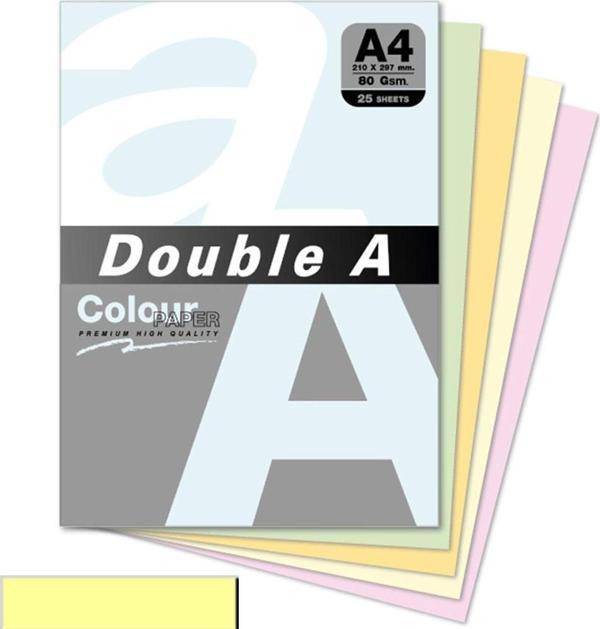 Double A Renkli Fotokopi Kağıdı 25 Lİ A4 80 GR Pastel Cheese - Image 1
