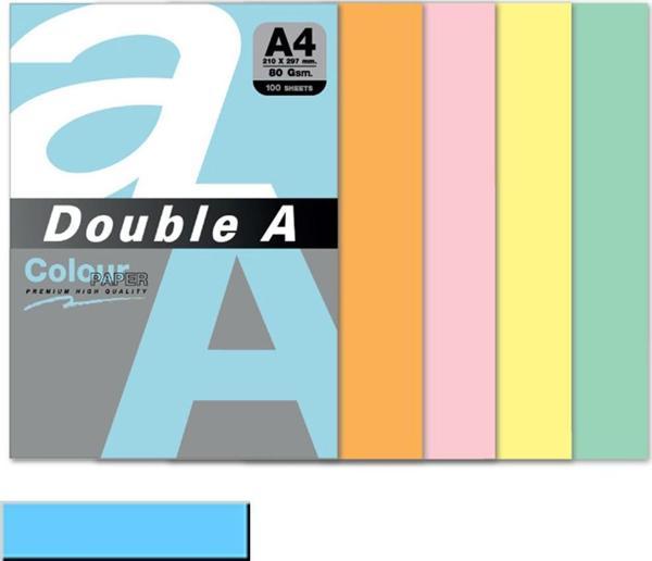 Double A Renkli Fotokopi Kağıdı 100 LÜ A4 80 GR Pastel Okyanus Mavisi - Image 1