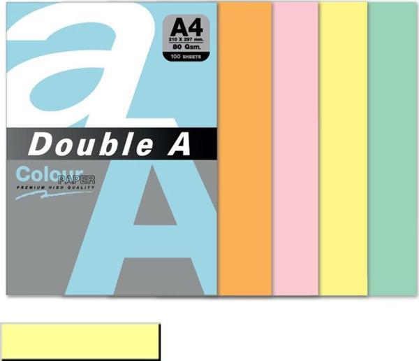 Double A Renkli Fotokopi Kağıdı 100 LÜ A4 80 GR Pastel Cheese - Image 1