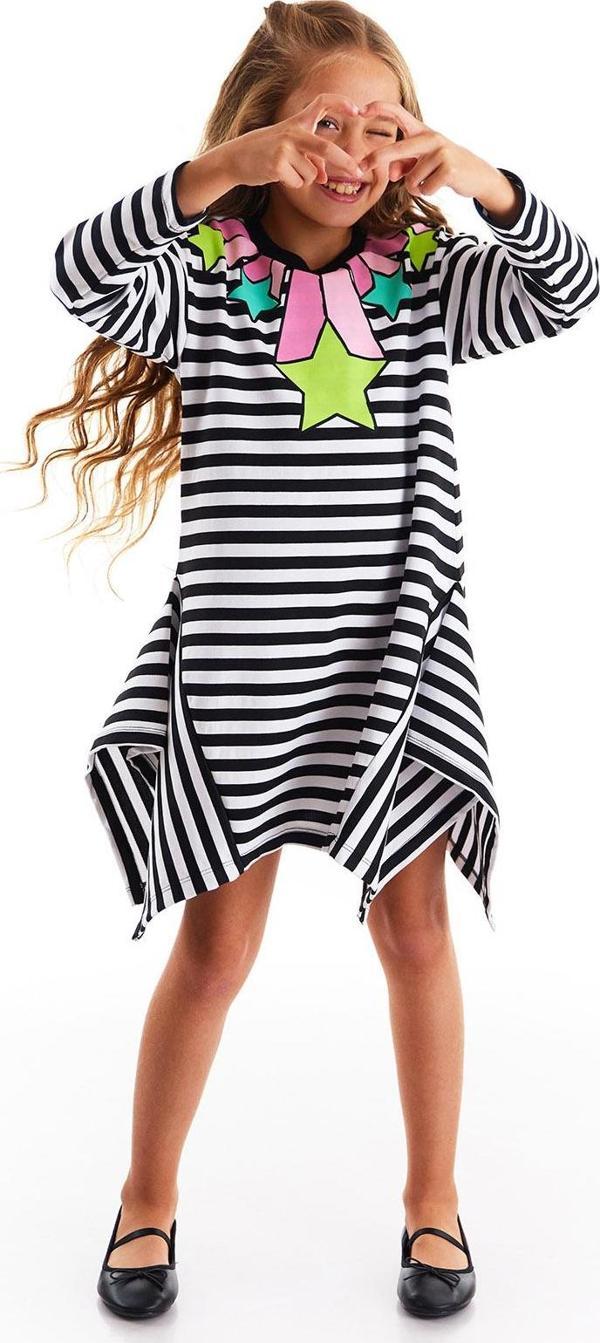 Stars Stripe Kız Çocuk Elbise - Image 1