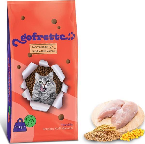 Gofrette Tavuklu Yetişkin Kedi Maması 10 Kg - Image 1