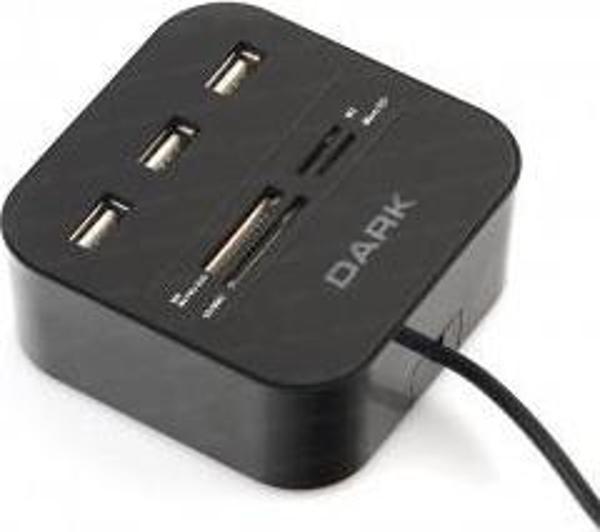 Dark UCR202 USB MicroSD-SD-MMC-M2-MS PRO DUO Kart Okuyuculu USB Çoklayıcı - Image 1
