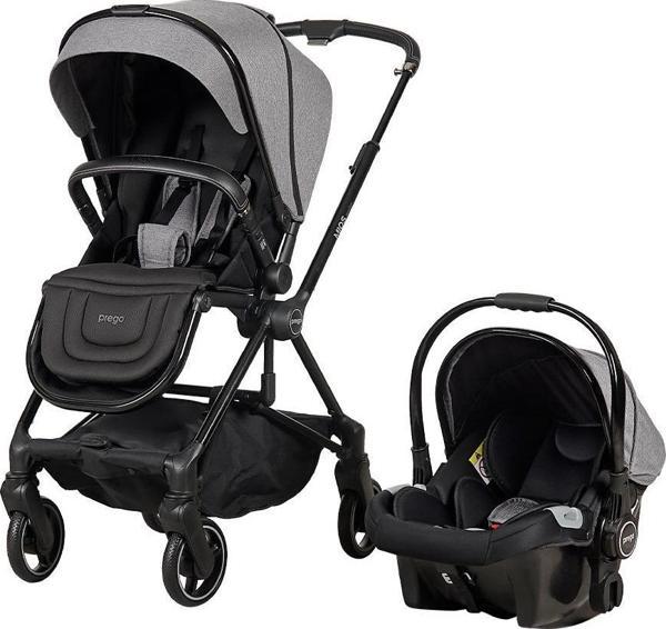 Prego Mios Premium Koldan Çift Yönlü Travel Sistem Bebek Arabası Gri - Image 1