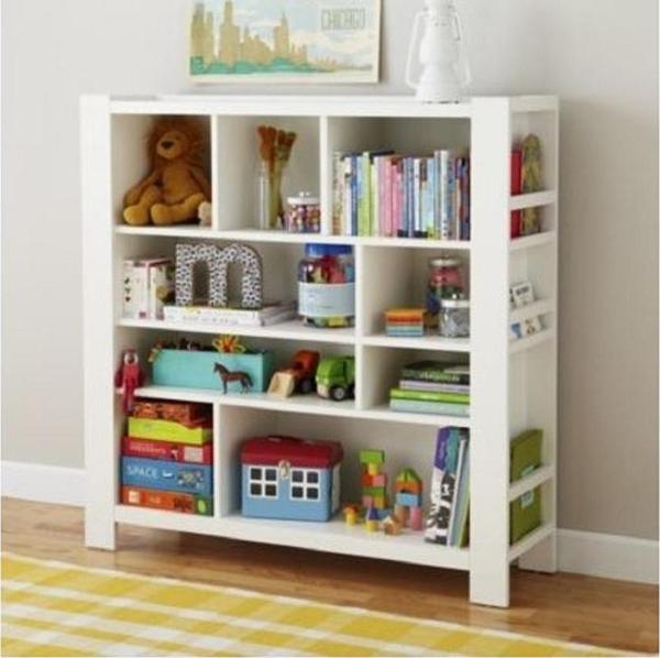 Bölmeli Mdf Montessori Kitaplık Oyuncak Dolabı - Image 1