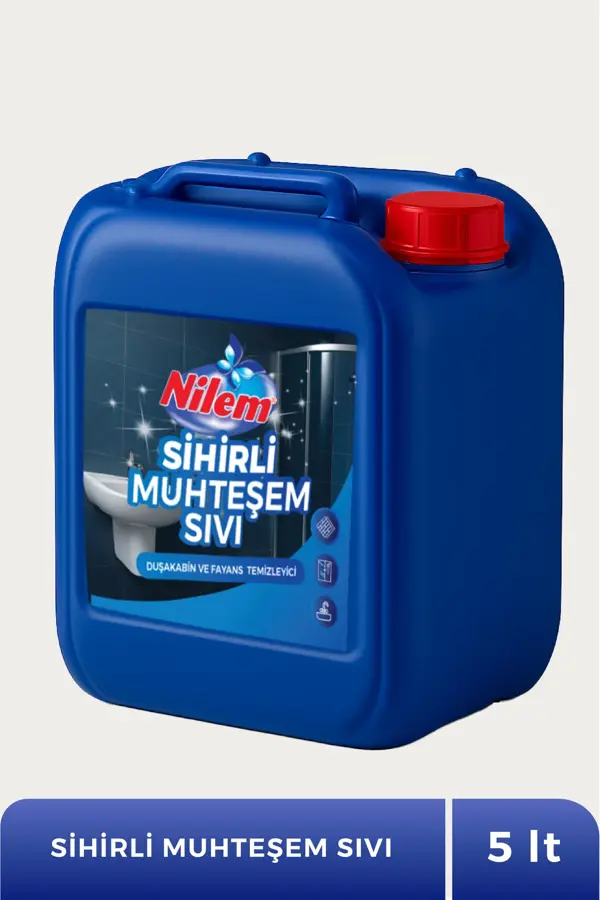 Nilem Sihirli Muhteşem Sıvı Duşakabin Ve Fayans Temizleyici 5 lt - Image 1