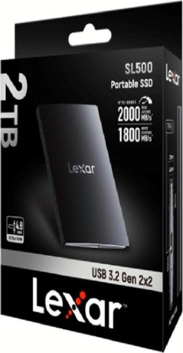 Lexar 2Tb Sl 500 Portable Ssd 2000 Mb/Sn - Image 1