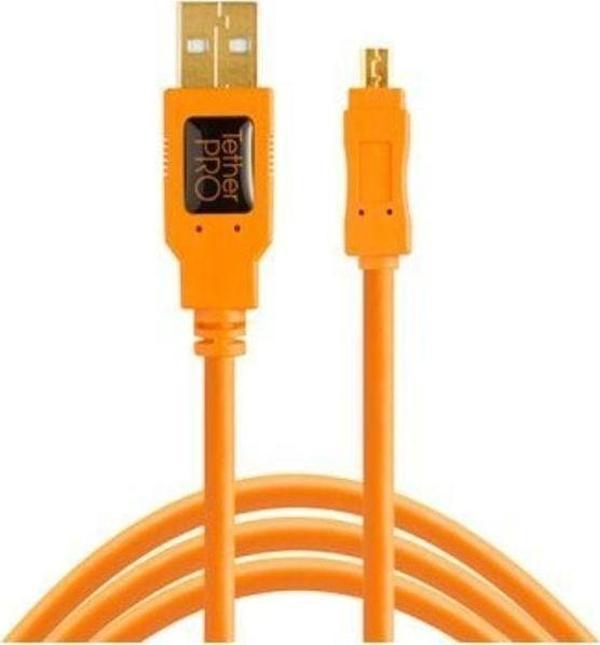 Tether Tools Tetherpro Usb 2.0 To Mini-B 8-Pin Bağlantı Kablosu (Cu8015-Org) - Image 1