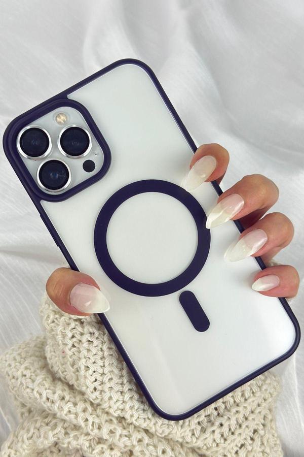 Apple Iphone 12 Pro Max Magsafe Wireless Şarj Özellikli Silikon 2mm Kamera Çıkıntılı Rema Kılıf - Image 1