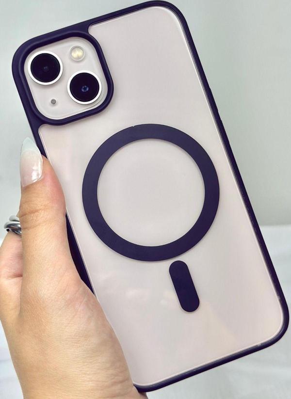 Apple Iphone 13 Ve 14 Ile Uyumlu Magsafe Wireless Şarj Özellikli Silikon Kamera Çıkıntılı Rema Kılıf - Image 1