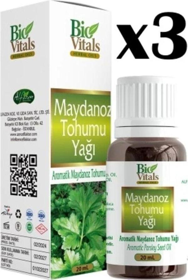Biovitals Maydanoz Yağı 20 ml x 3 Adet - Image 1