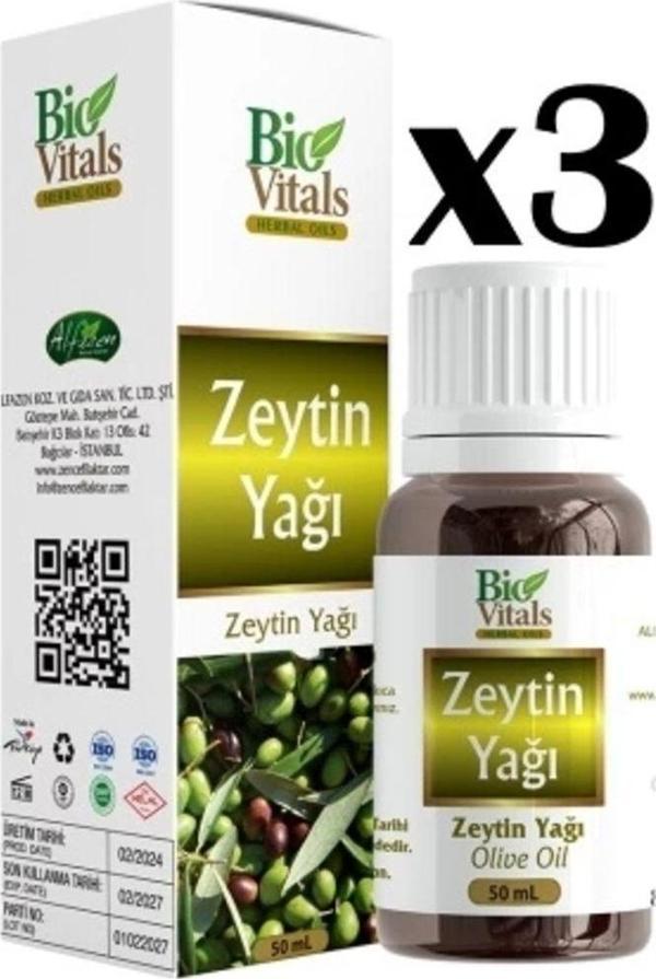 Biovitals Zeytin Yağı 50 ml x 3 Adet - Image 1