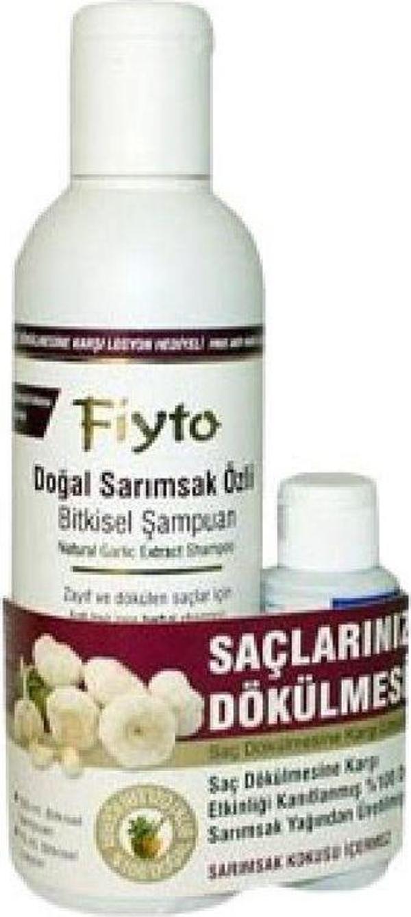 Doğal Sarımsak Özlü Bitkisel Şampuan 500ml Saç Serumu Hediyeli - Image 1