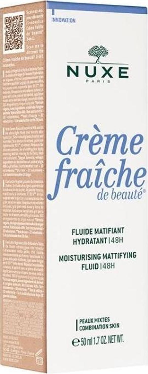 Creme Fraiche De Beaute 48H Fluide Matifiant Hydratant Nemlendirici Bakım Emülsiyonu 50 ml - Image 1