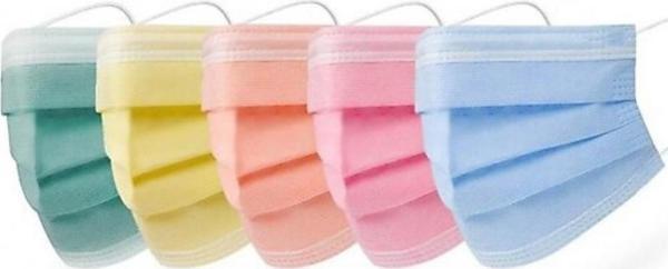 Fuşya Renkli 3 Katlı Meltblown Maske 10 Adet  - Image 1