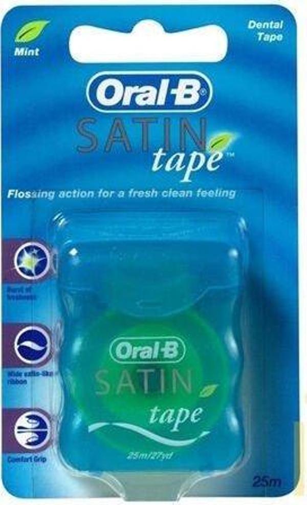 Satin Tape Ferahlık ve Temizlik Hissi Veren Diş İpi 25m - Image 1