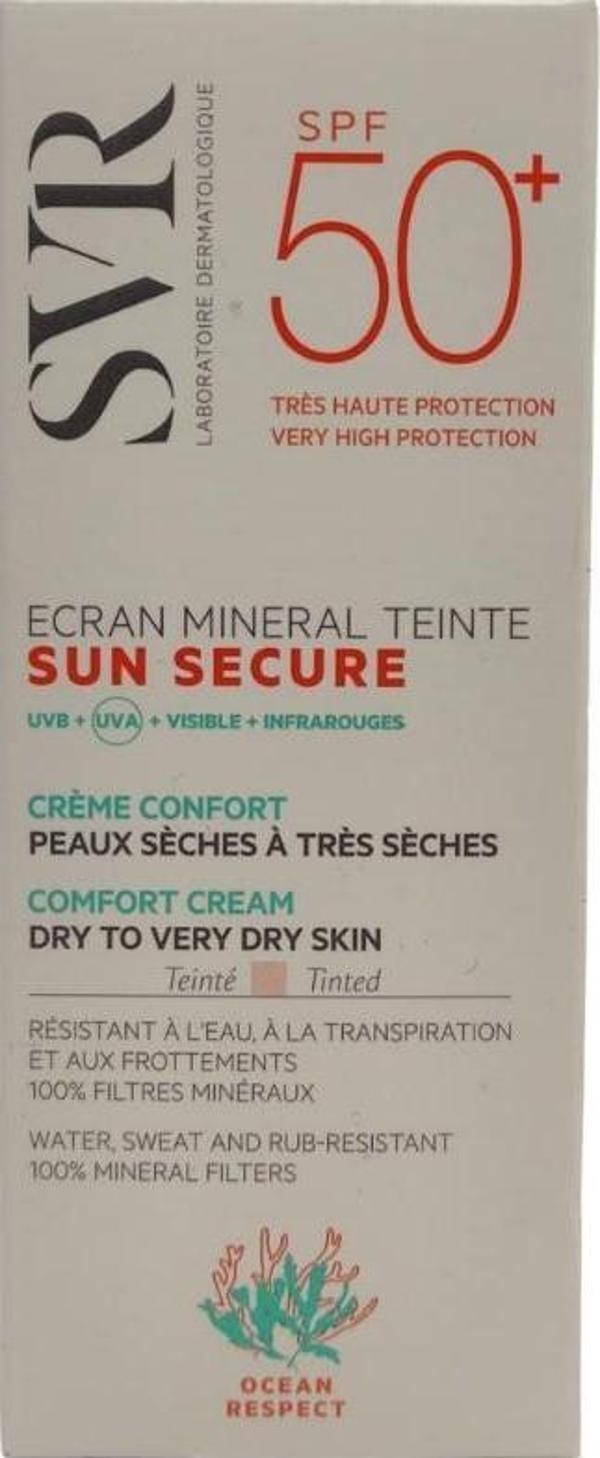 Sunsecure Ecran Mineral Renkli Spf50+ Güneş Kremi (Kuru ve Çok Kuru Ciltler) 50ml - Image 1