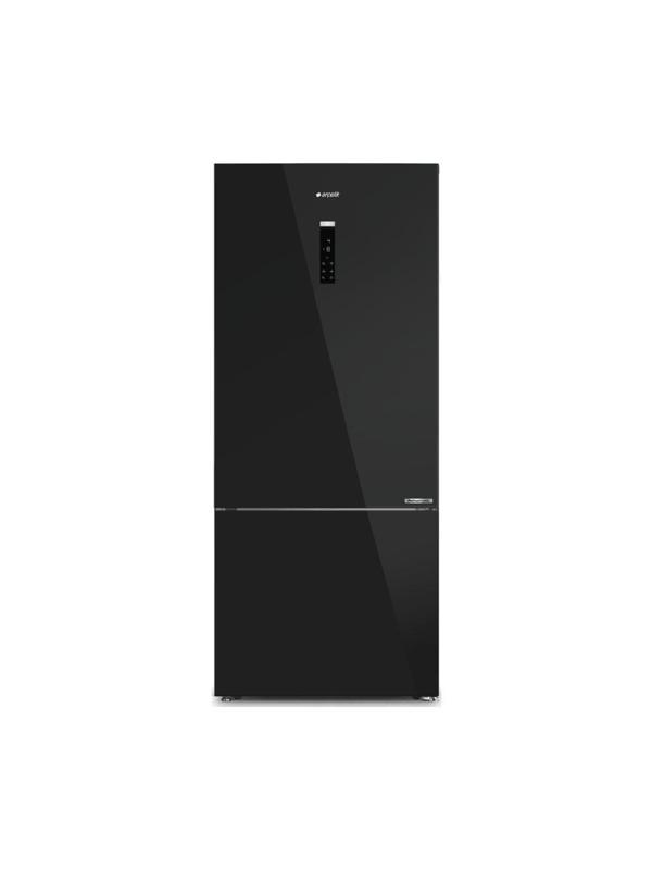 Arçelik 278551 ESC Kombi Tipi No Frost Siyah Cam Buzdolabı - Image 1