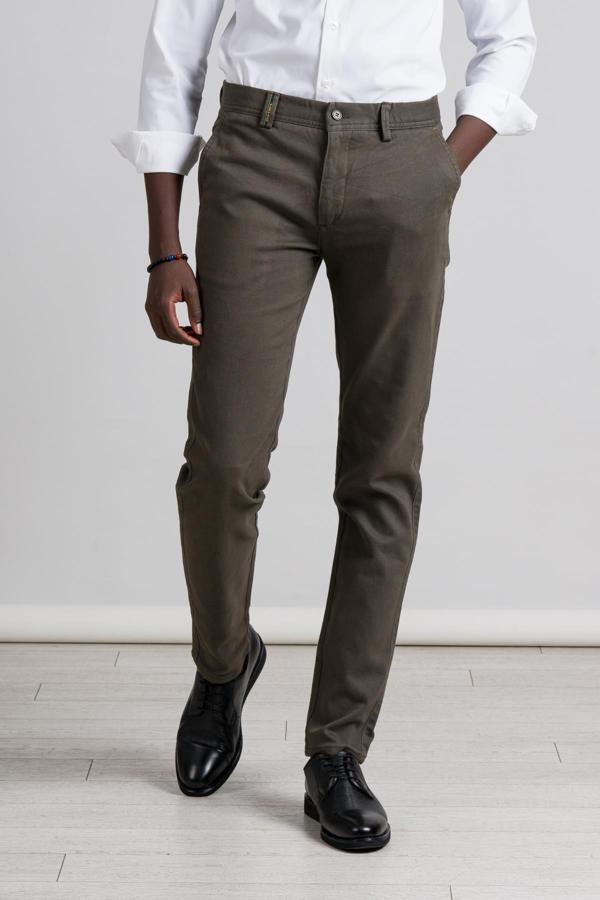 Perpant Kanvas Kışlık Kumaş Pamuklu Likralı Slimfit Pantolon - Image 1