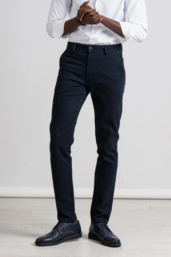Perpant Kanvas Kışlık Kumaş Pamuklu Likralı Slimfit Pantolon - Image 1