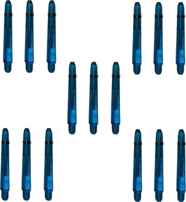 Dartsan 5 Set (15 Adet) 41Mm, Mavi Polikarbon(Pc) Şeffaf Dart Shaft-Şaft. - Image 1