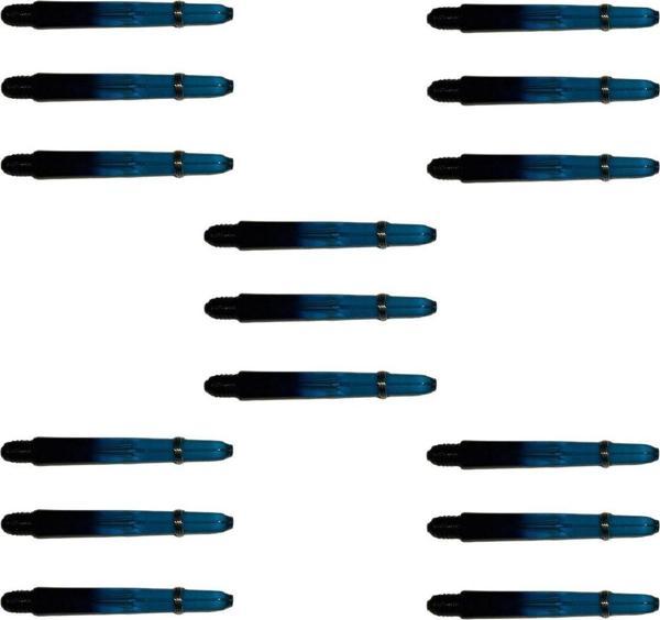 Dartsan 5 Set (15 Adet) 48Mm, Mavi-Siyah, Polikarbon Şeffaf Dart Shaft-Şaft. - Image 1