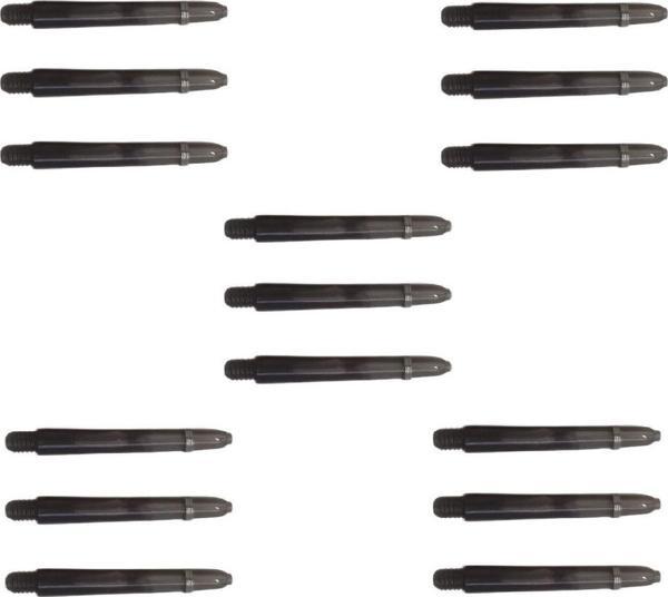 Dartsan 5 Set (15 Adet) 48Mm, Siyah, Polikarbon(Pc) Şeffaf Dart Shaft-Şaft. - Image 1