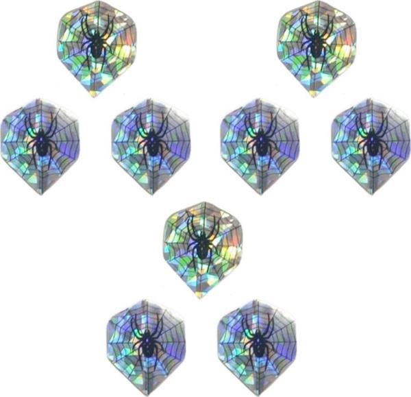 Dartsan 9 Adet (3Takım) Dart Flight Standart Parlak Hologram Siyah-Beyaz Dhsbo. - Image 1