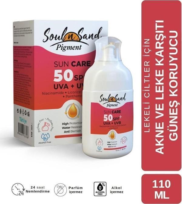 Soul N Sand Akne Ve Leke Karşıtı Pigmenta Spf 50 Güneş Kremi 110 Ml - Image 1