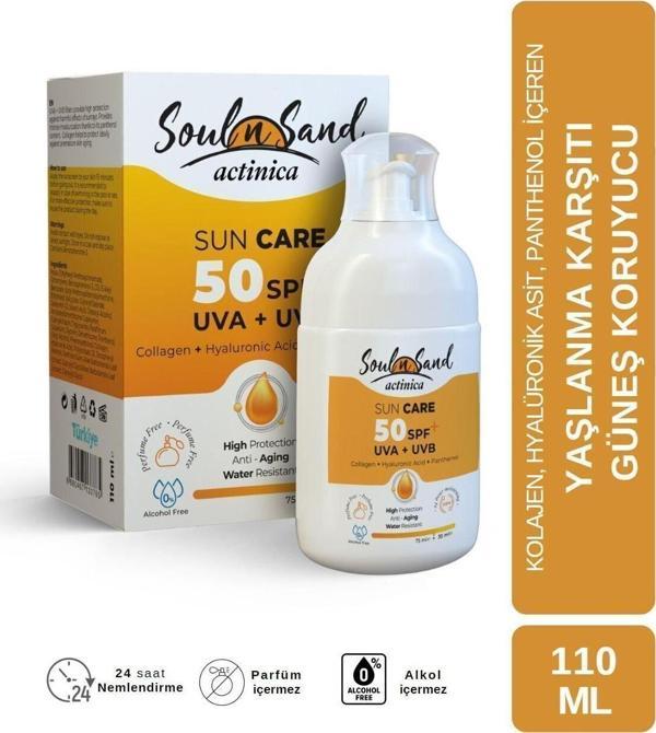 Soul N Sand Yaşlanma Karşıtı Actinica Spf 50 Güneş Kremi 110 Ml - Image 1
