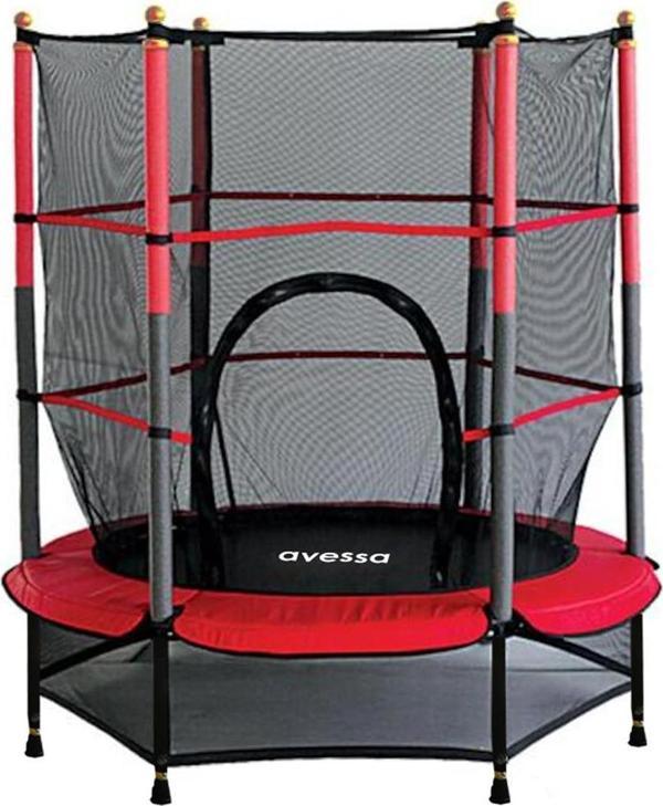 Avessa Çocuk Korumalı Trambolin 140 cm Fileli Trampolin - Image 1