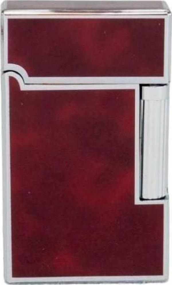 Vindiesel Dupont Tarz Soft Flame Çakmak Bordo-Krom - Image 1