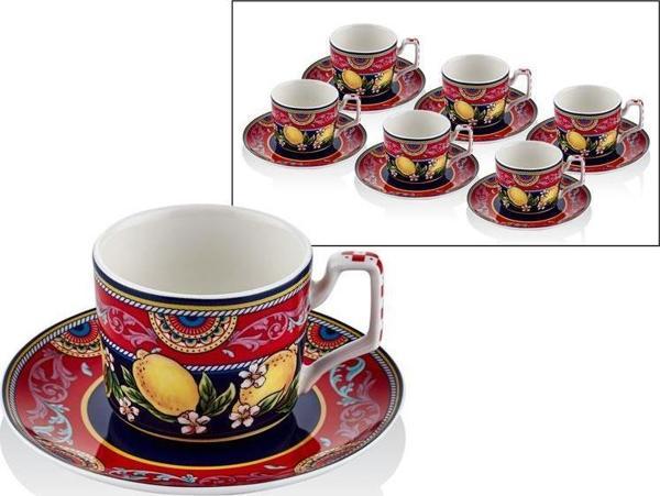 Lamedore Citrus 6 lı Kahve Fincanı Seti 1BSF-1901CT - Image 1