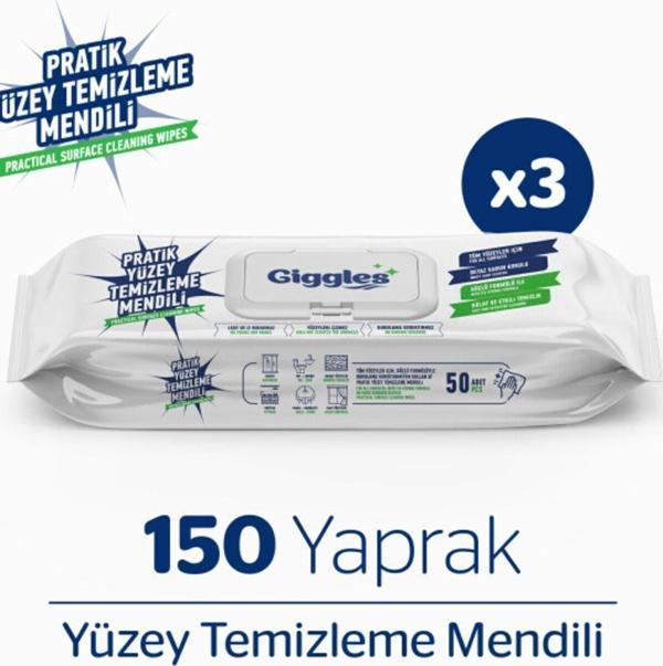 150 Adet 1.Sınıf Pratik Yüzey Temizleme Havlu - Mendil - Image 1