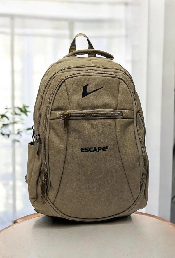 Çöl Kanvas Kumaş 15,6 inç Laptop -Okul Sırt Çantası - Image 1