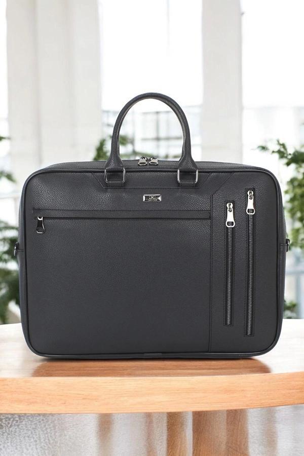 Siyah Unisex 17,3 inç Evrak-Laptop Çantası - Image 1
