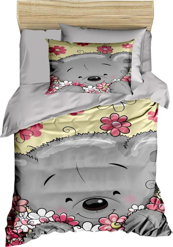 Yenidoğan Kız Bebek Nevresim Takımı 3D Pamuklu Flower - Image 1