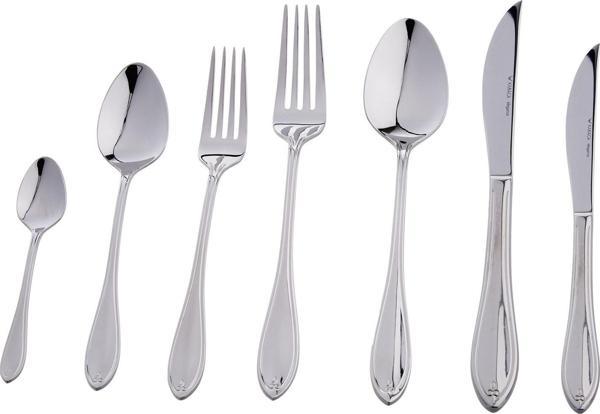 Karaca 84 Parça Elegance Kutulu Premium French Rose Platin Çatal Kaşık Bıçak Takımı 3 mm - Image 1